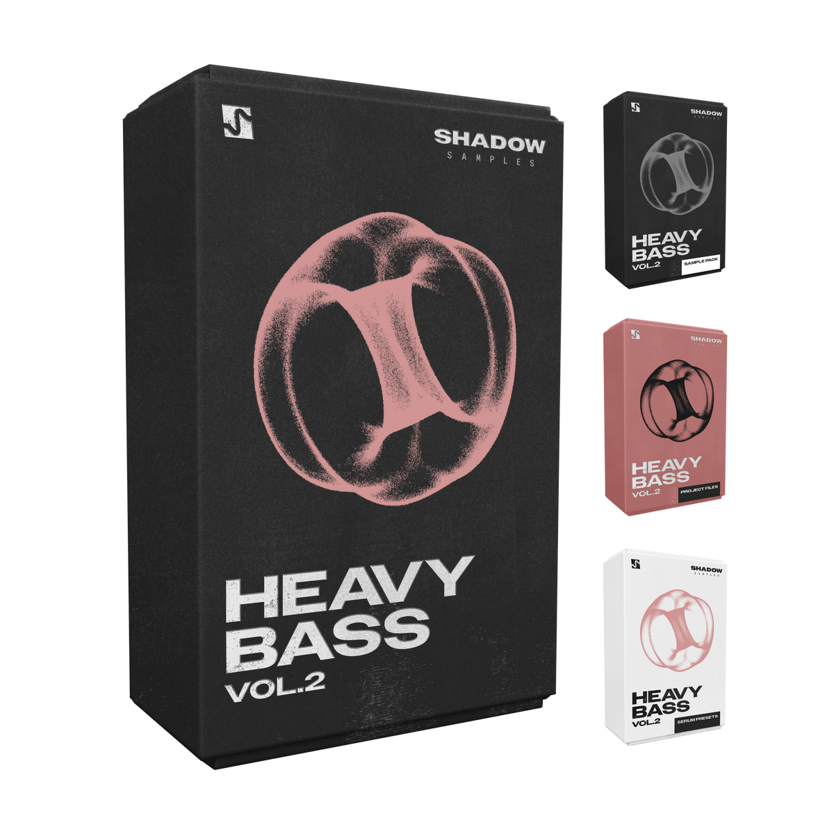 Shadow Samples Heavy Bass Vol.2 Product Box Collection Sample Pack Serum Presets Project Files