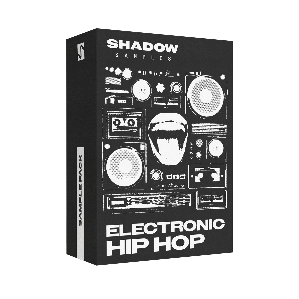 Shadow Samples Electronic Hip Hop Sample Pack Box Art Sample Pack
