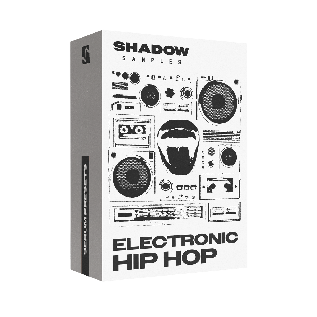 Shadow Samples Electronic Hip Hop Sample Pack Box Art Serum 2 Presets Pack