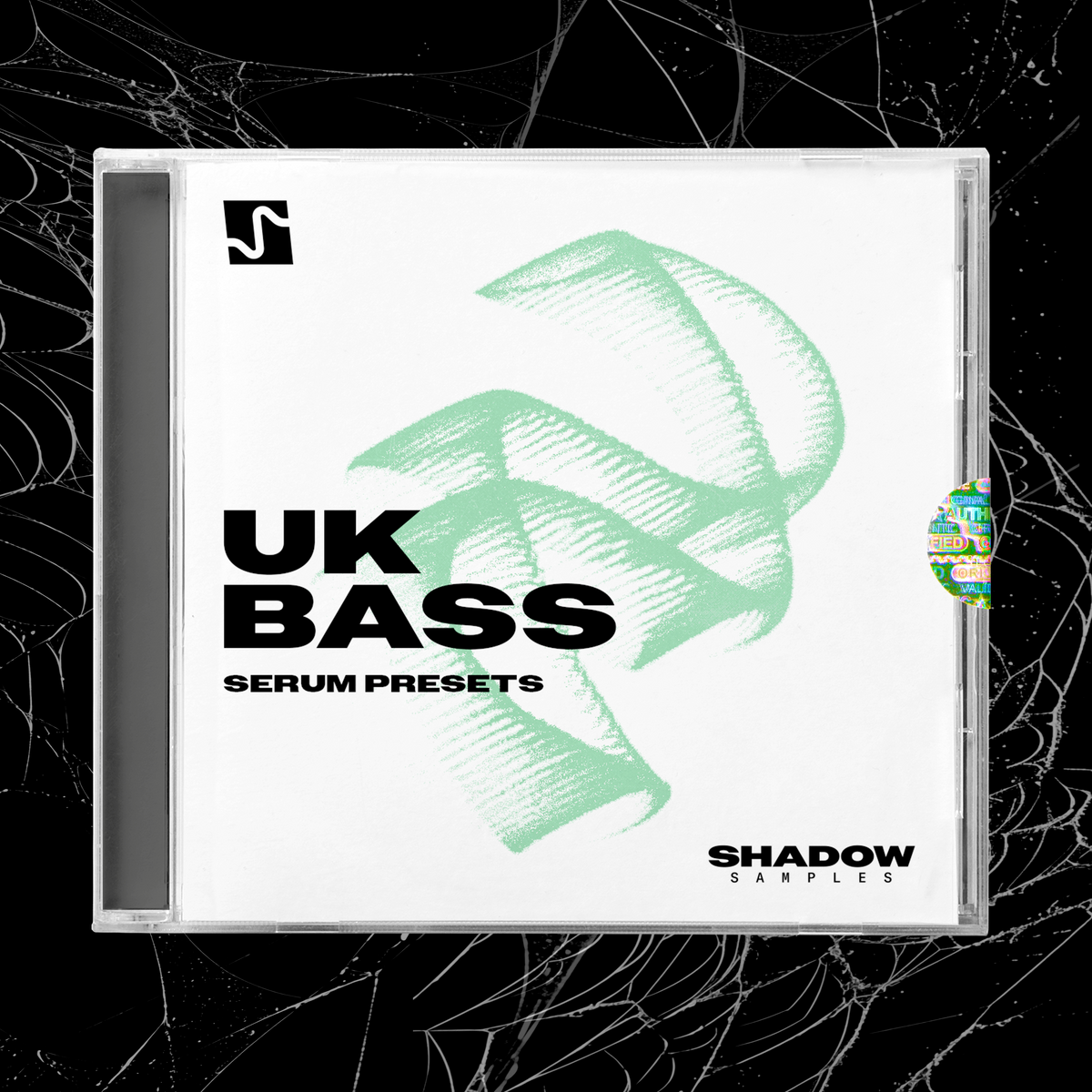 Shadow Samples UK Bass Vol.1 Serum Presets CD Pack Design