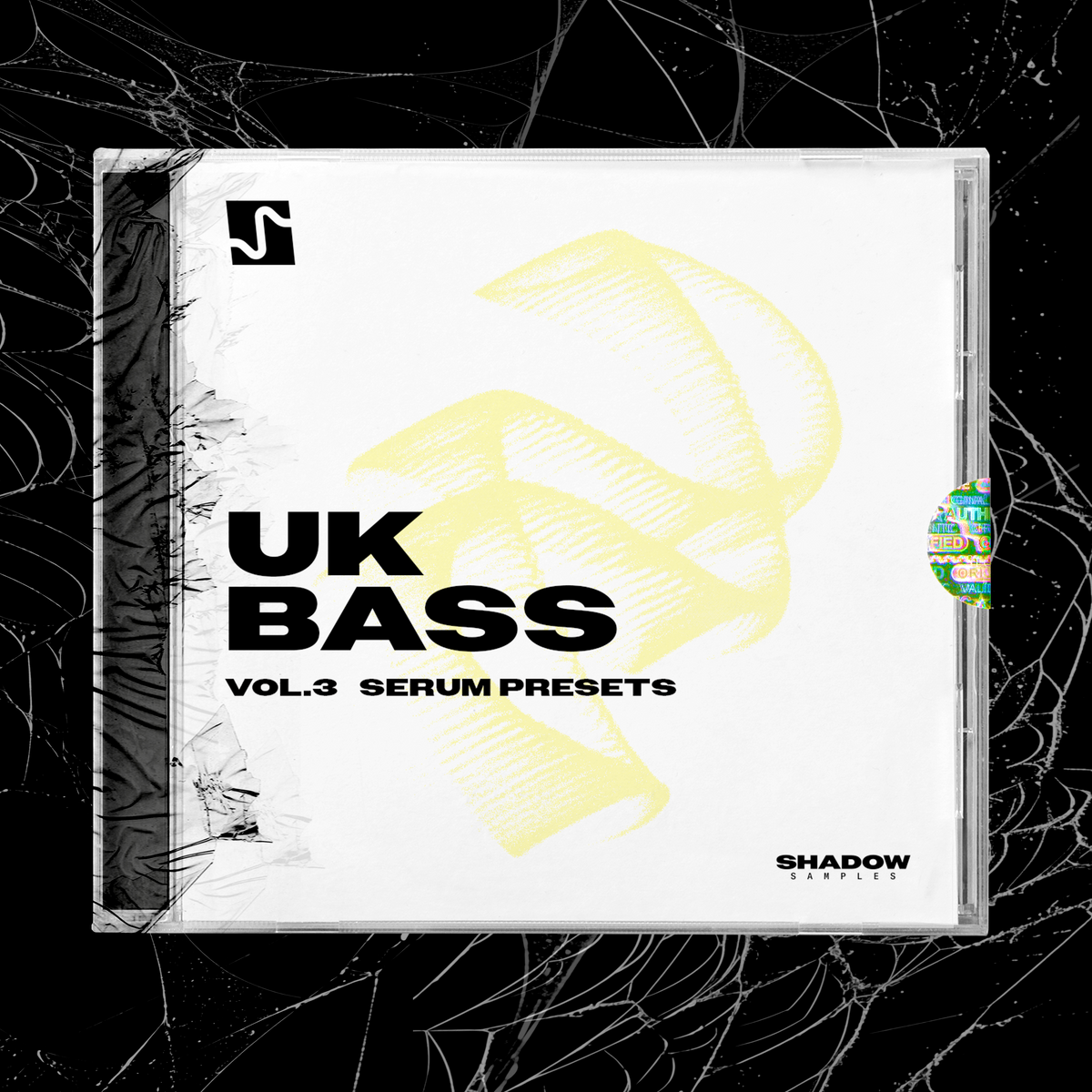 Shadow Samples UK Bass Vol.3 Serum Presets CD Pack Design
