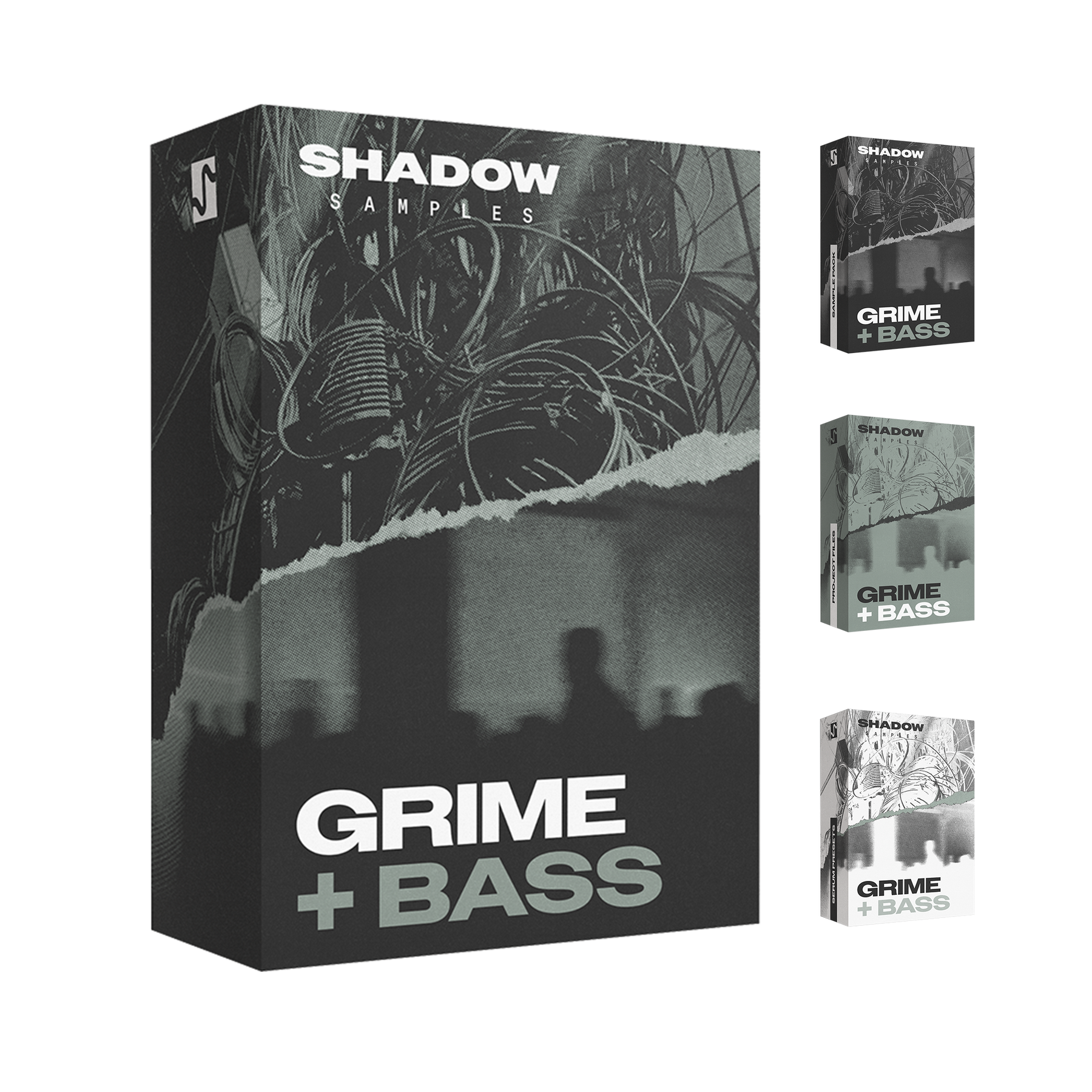 Shadow Samples Grime + Bass Overview Collection Sample Pack Serum 2 Presets Project Files + Stems Ableton FL Studio Box Art