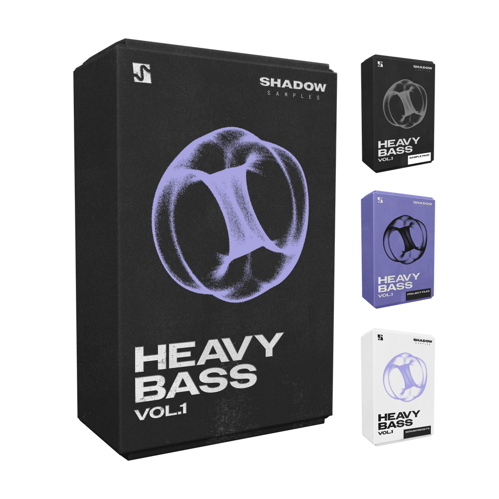 Shadow Samples Heavy Bass Vol.1 Product Box Collection Sample Pack Serum Presets Project Files