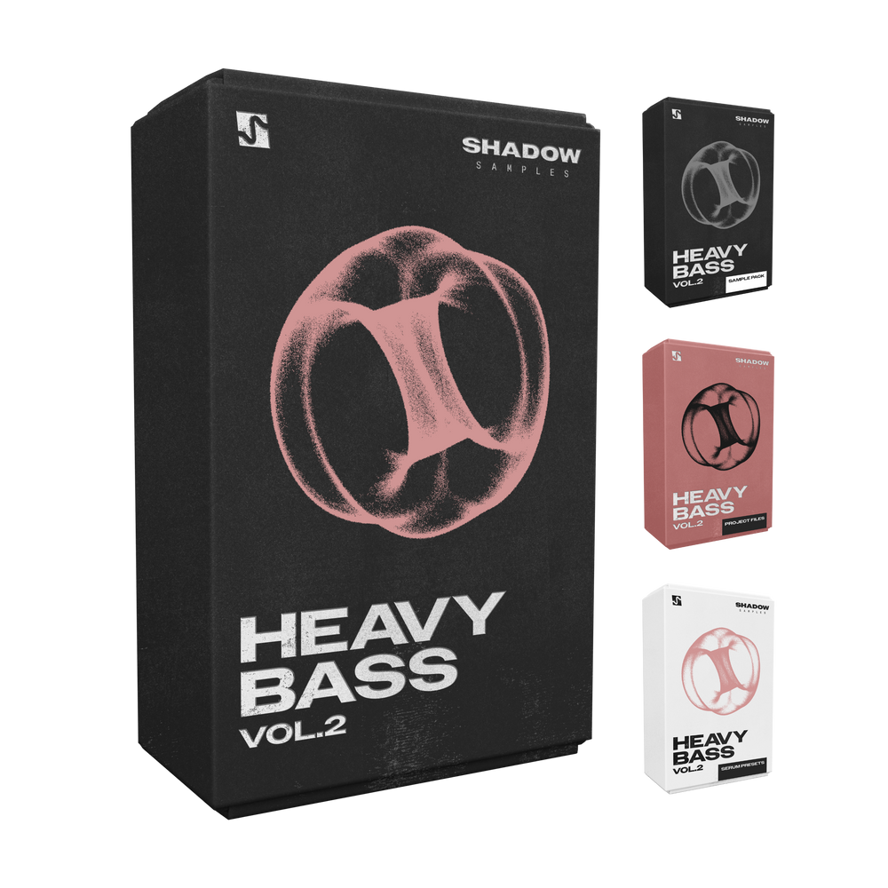 Shadow Samples Heavy Bass Vol.2 Product Box Collection Sample Pack Serum Presets Project Files