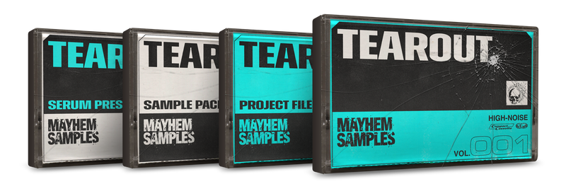 Mayhem Samples Tearout Box Art Cassette Tape Project Files Sample Pack Serum 2 Presets
