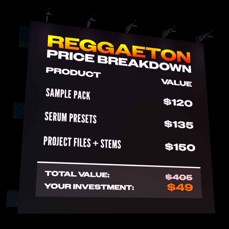 Shadow Samples Reggaeton Visual Asset Price Breakdown