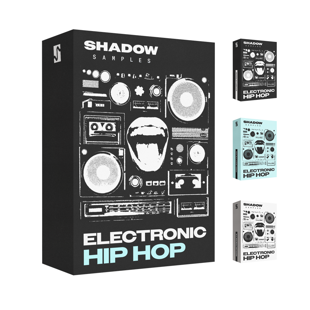 Shadow Samples Electronic Hip Hop Sample Pack Box Art Collection Overview Sample Pack Serum 2 Presets Project Files