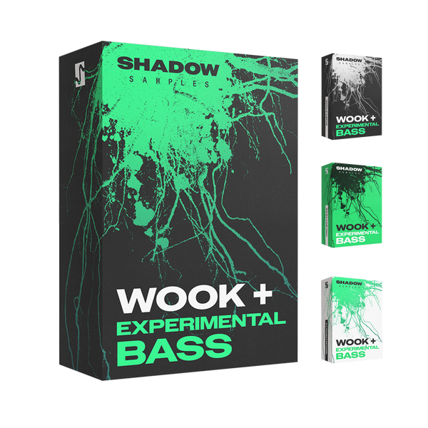 Shadow Samples Wook + Experimental Bass Overview Collection Sample Pack Serum 2 Presets Project Files + Stems Ableton FL Studio Box Art