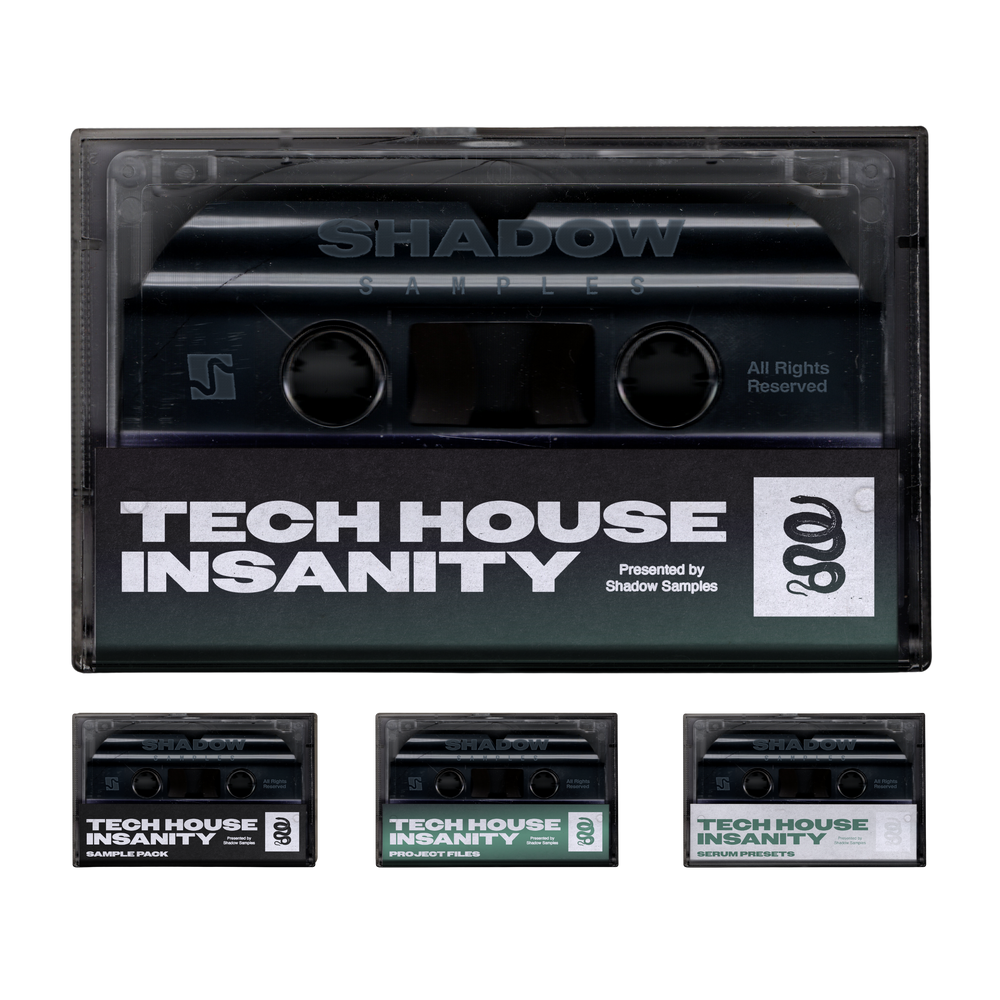 Shadow Samples Tech House Insanity Bundle Complete Overview Sample Pack Project Files Serum Presets Cassette Design